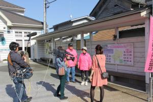 桜マップの取材の写真1 桜マップの取材の写真1