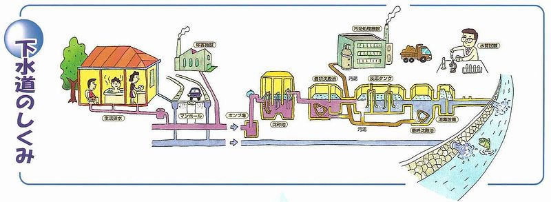 下水道のしくみ図 下水道のしくみ図