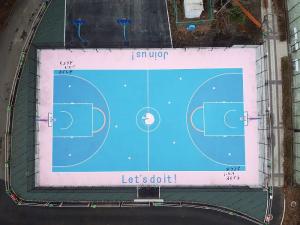 バスケットボールコートの写真 バスケットボールコートの写真