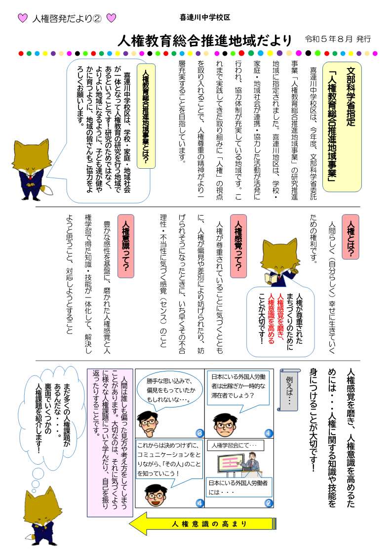 人権だより2-1 人権だより2-1