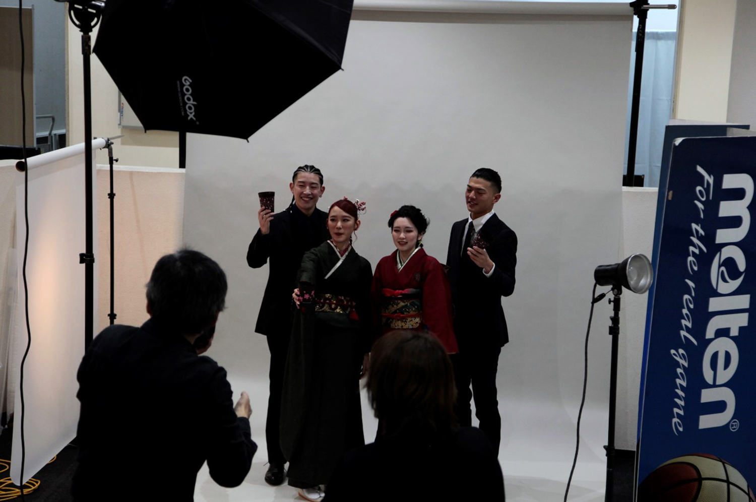 撮影している様子