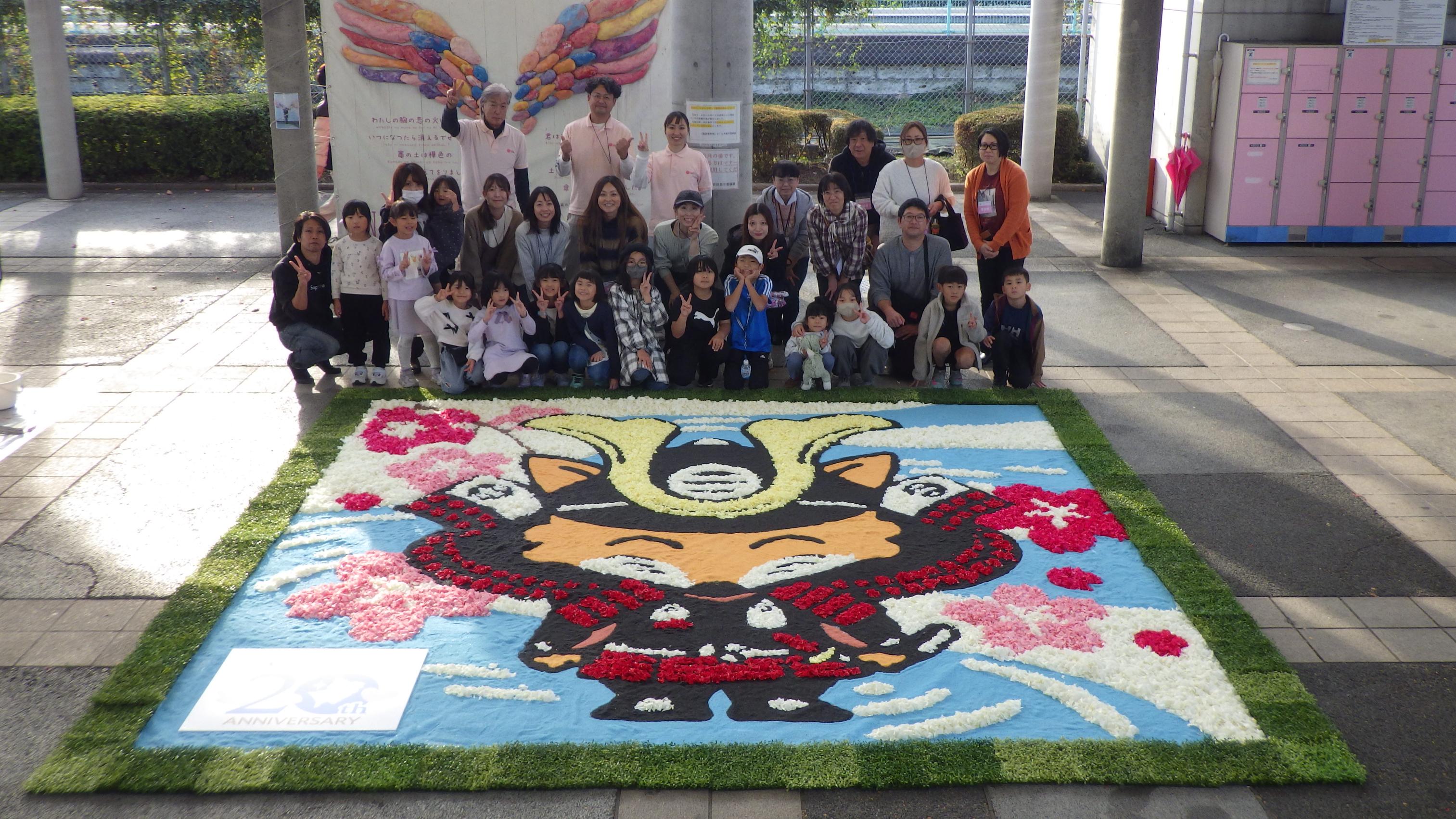 フラワーカーペット作成後 フラワーカーペット作成後