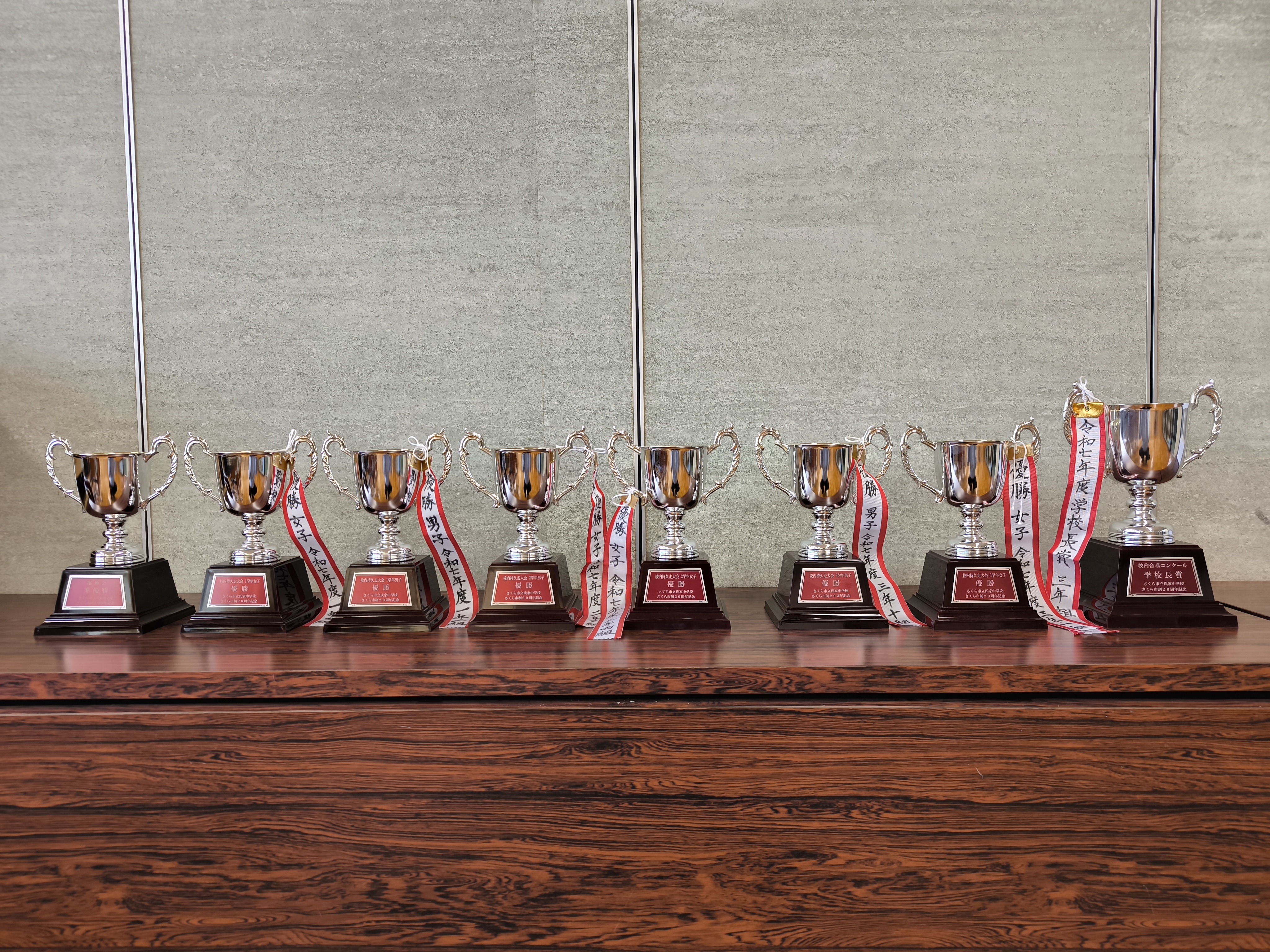 氏家中学校トロフィー写真1
