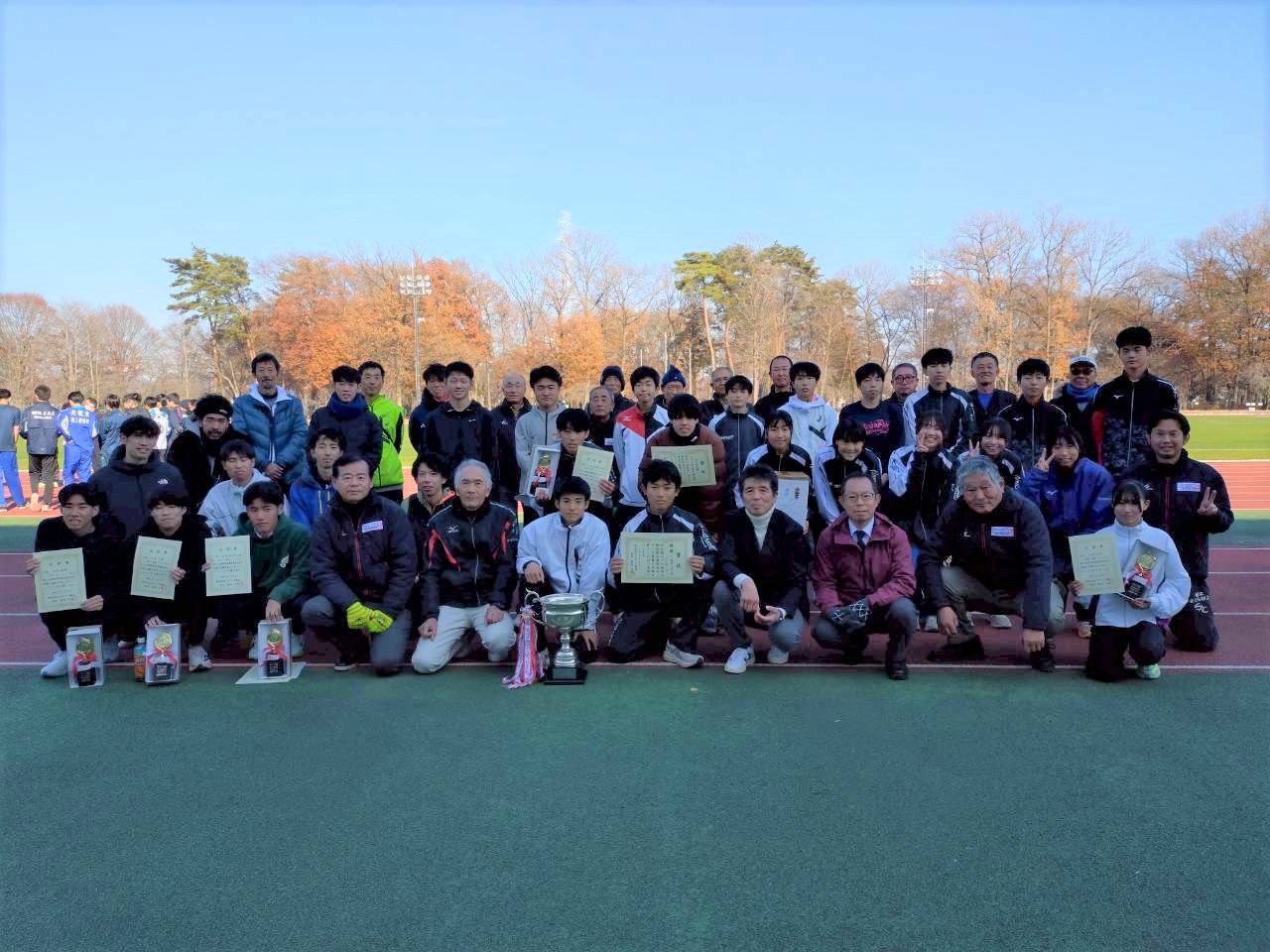 第68回塩谷地区駅伝競走大会でのさくら市集合写真